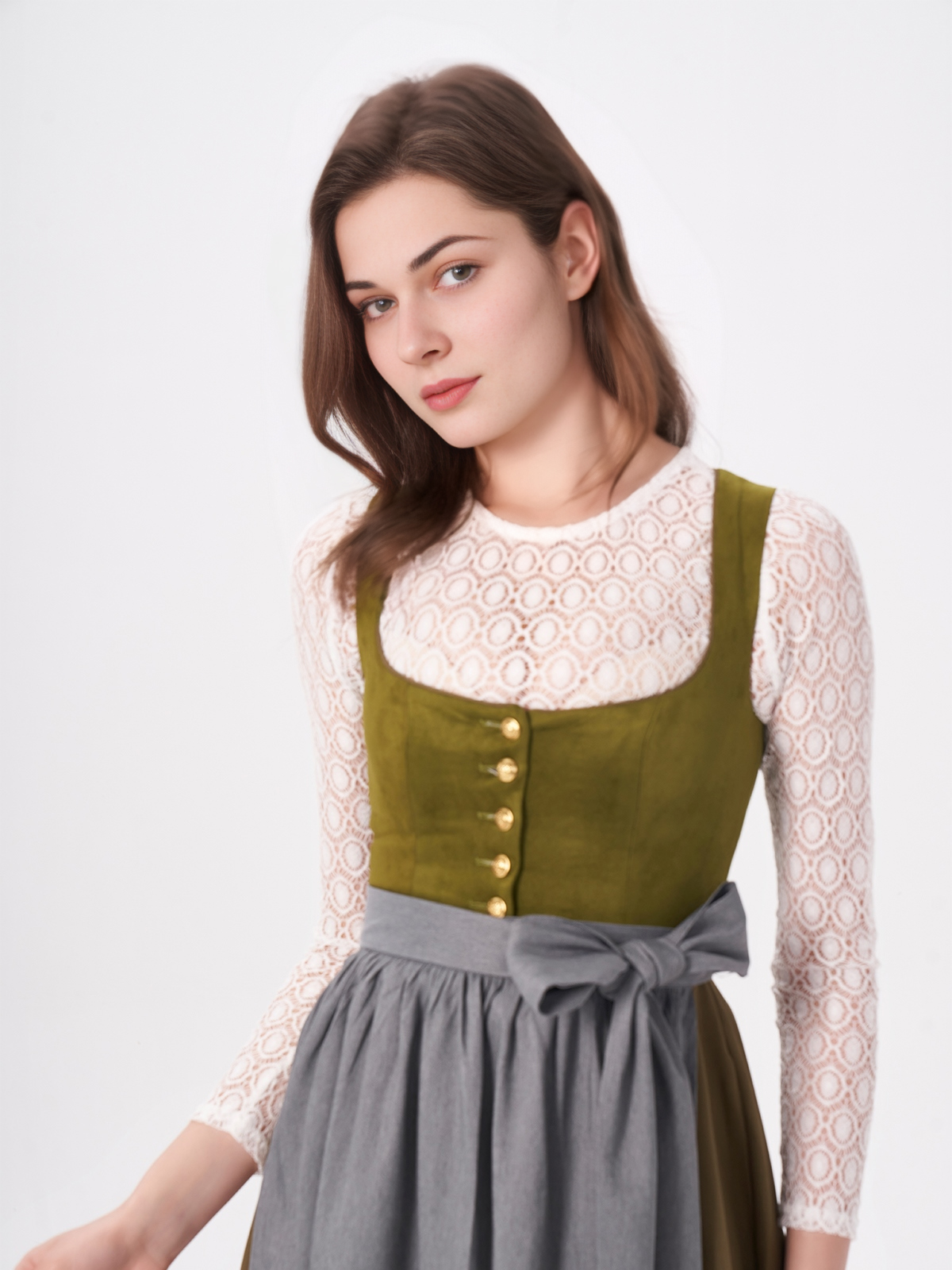 Dunkelblaues Dirndl mit modernen Details