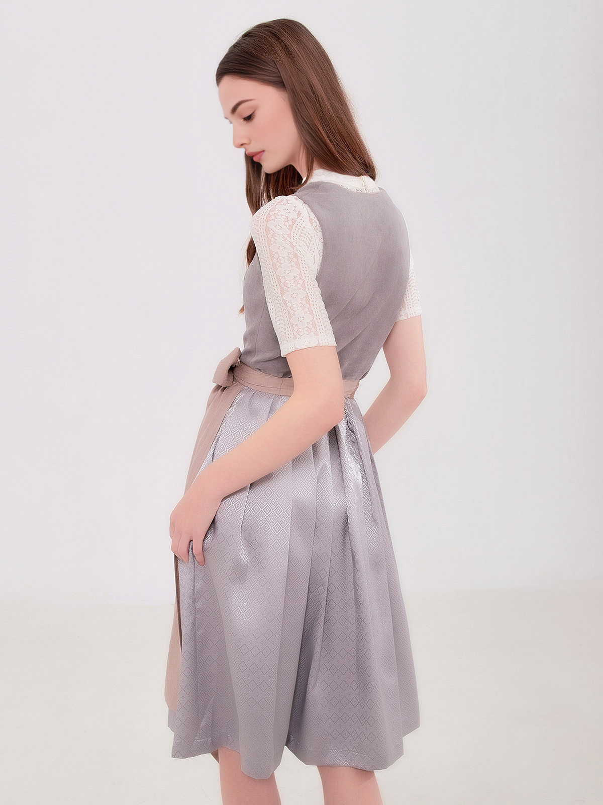 Dirndl Petite in Grau