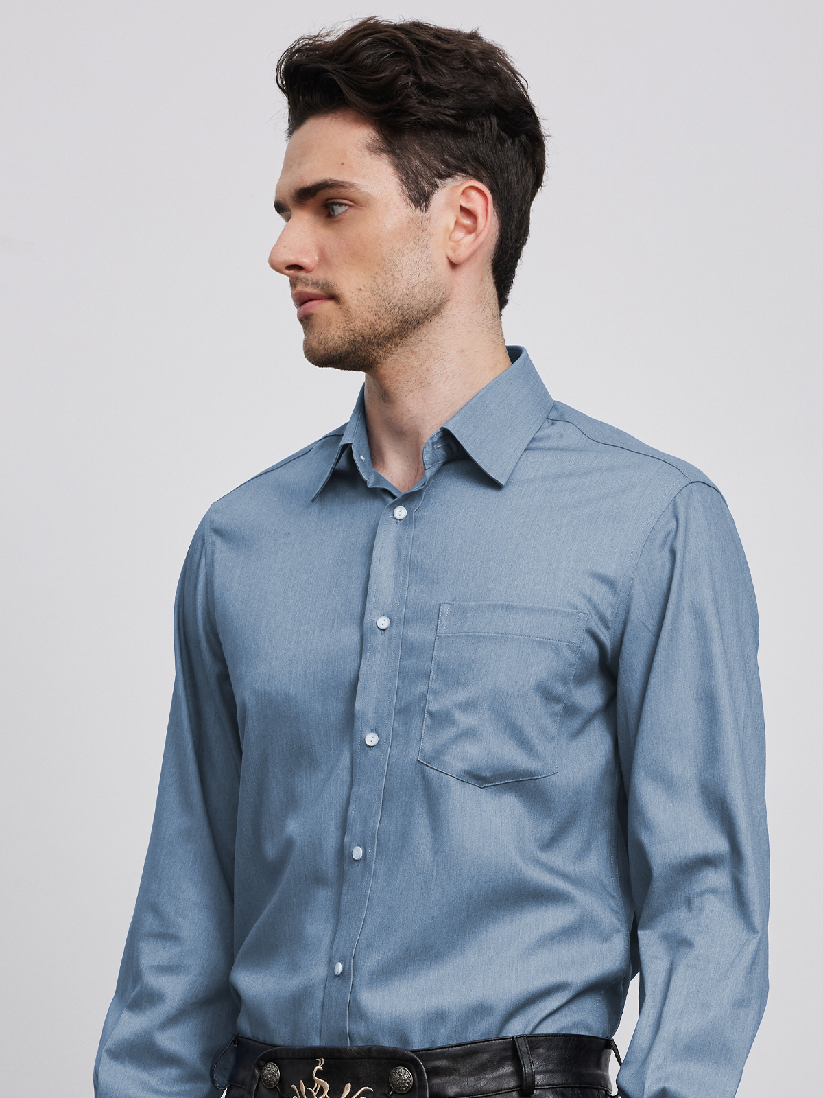 Dirndlbluse in Blau