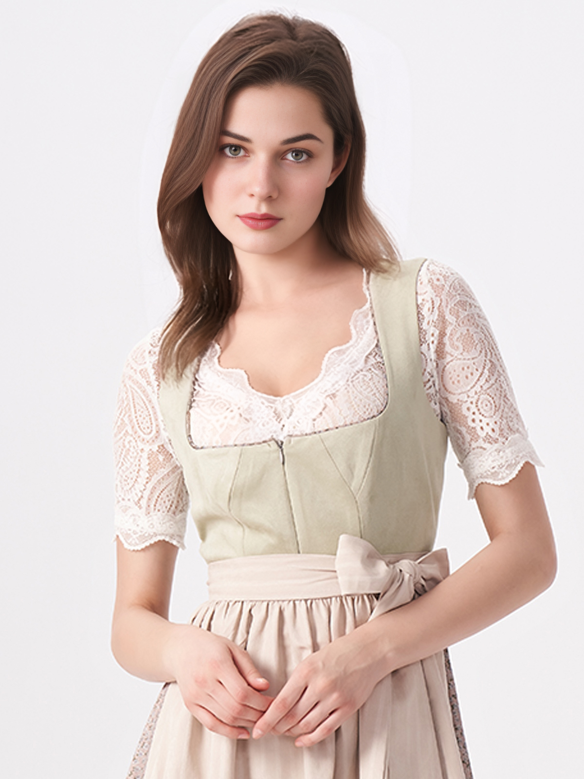 Modernes Dirndl in Grün