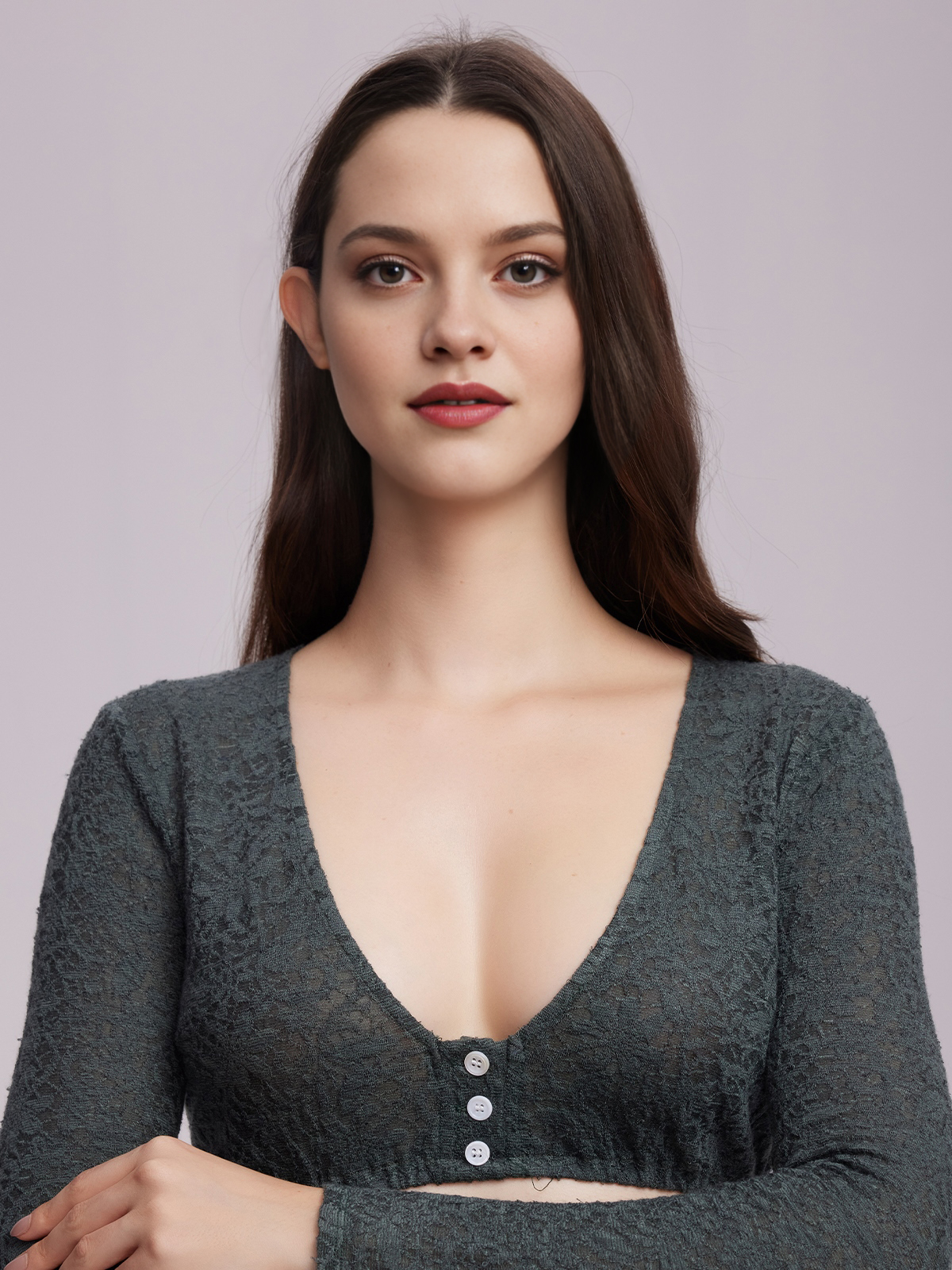 Dirndlbluse in Grün