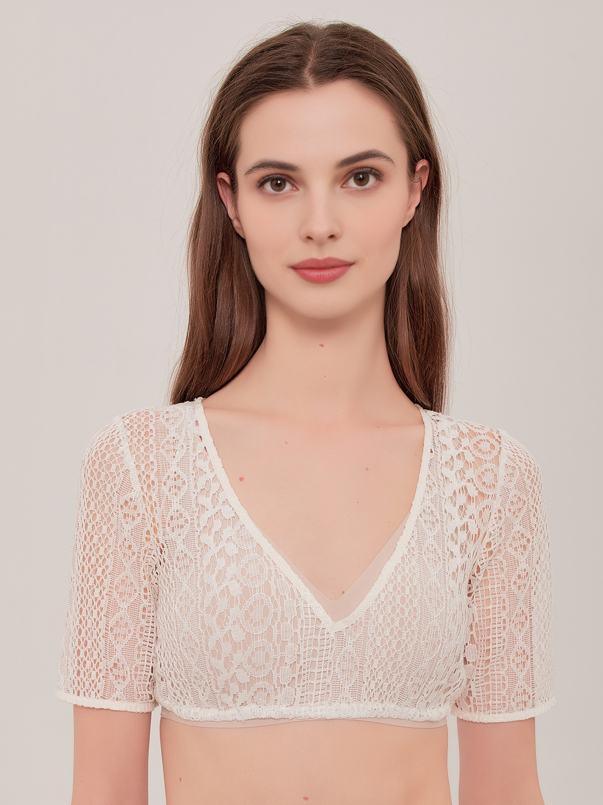 Dirndl Bluse in Weiß