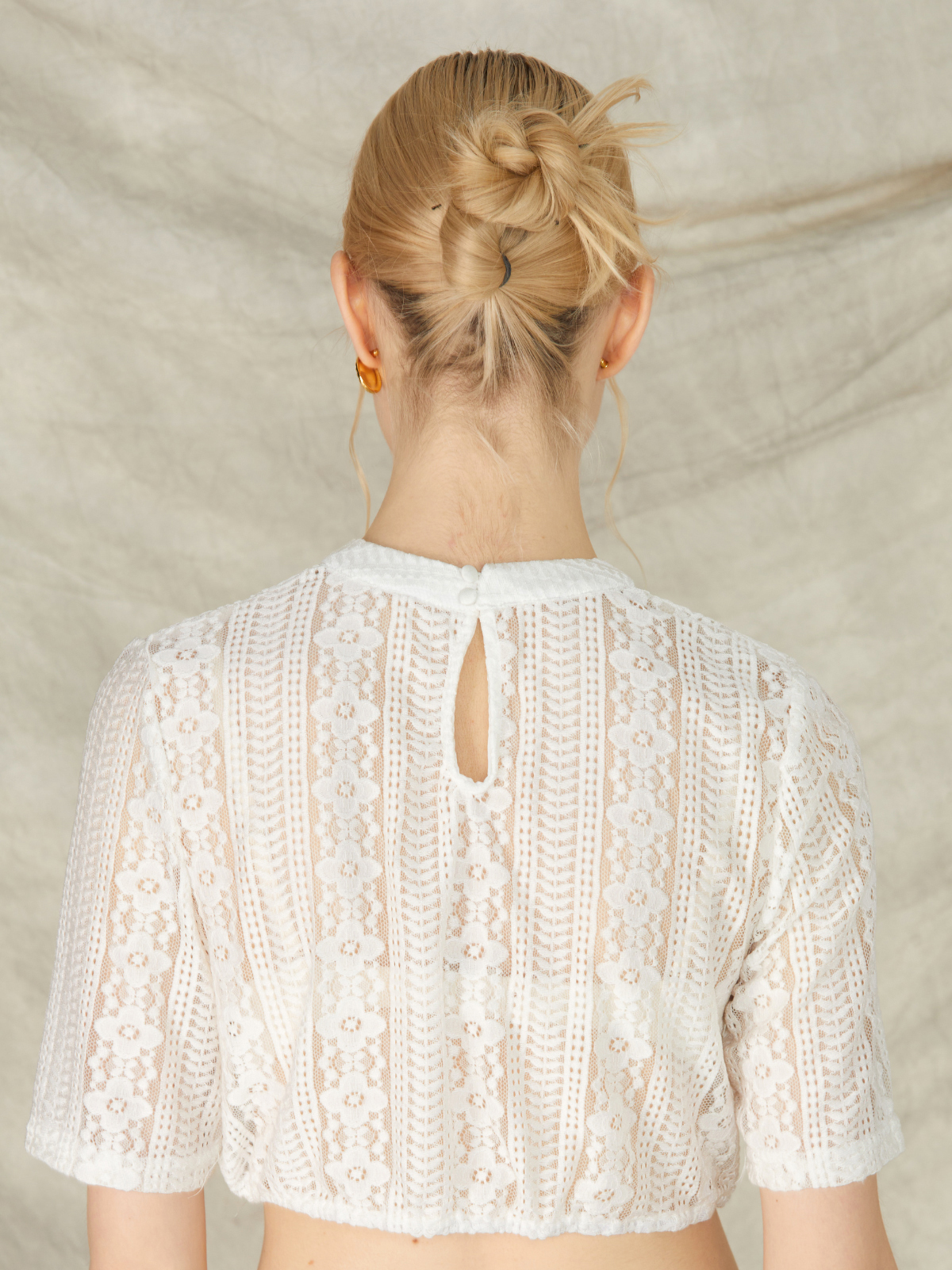 Dirndl Bluse in Weiß
